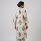 Printed V-Neck Long Kurta