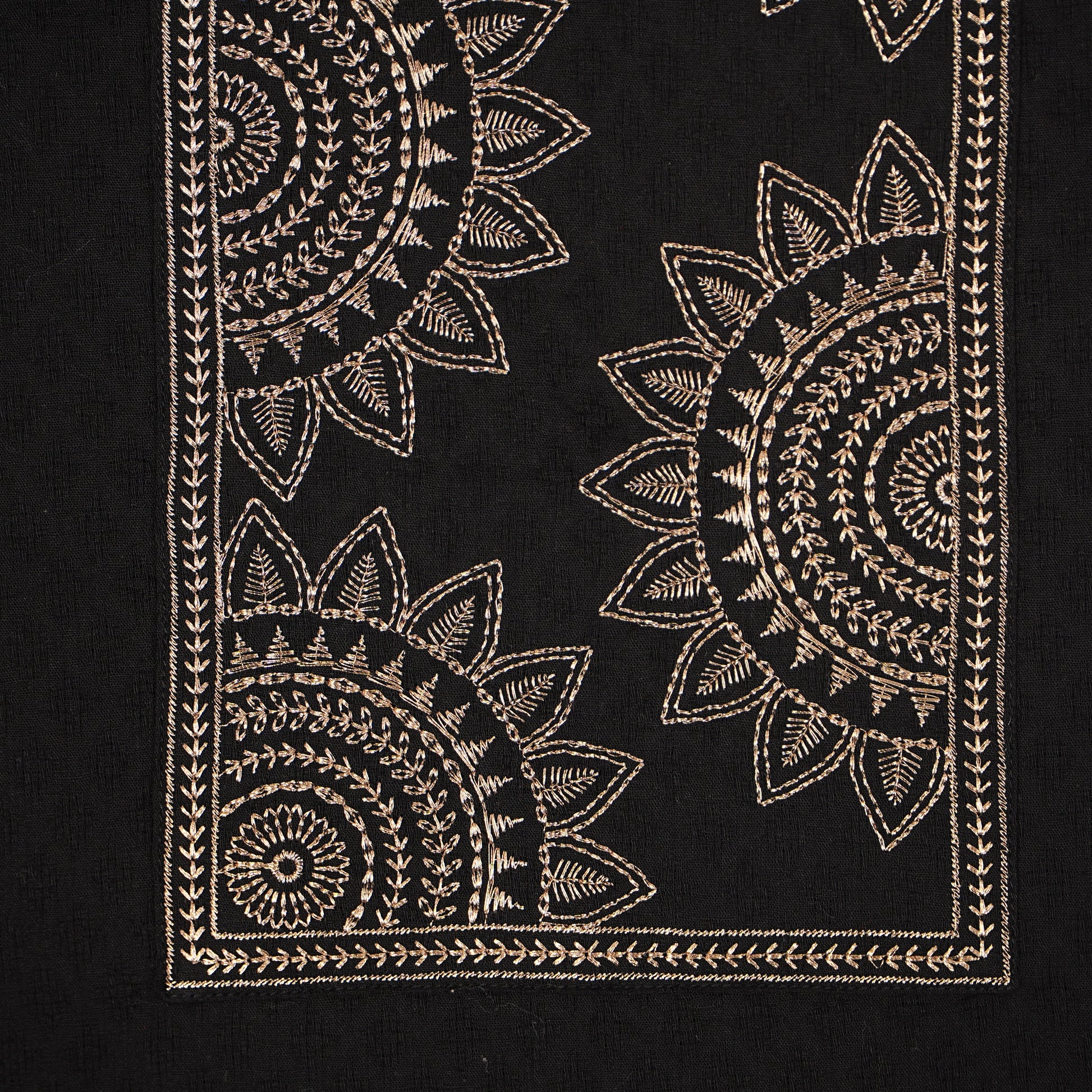 Cotton Embroidered Straight Kurta