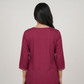 Embroidered Straight Short Kurta
