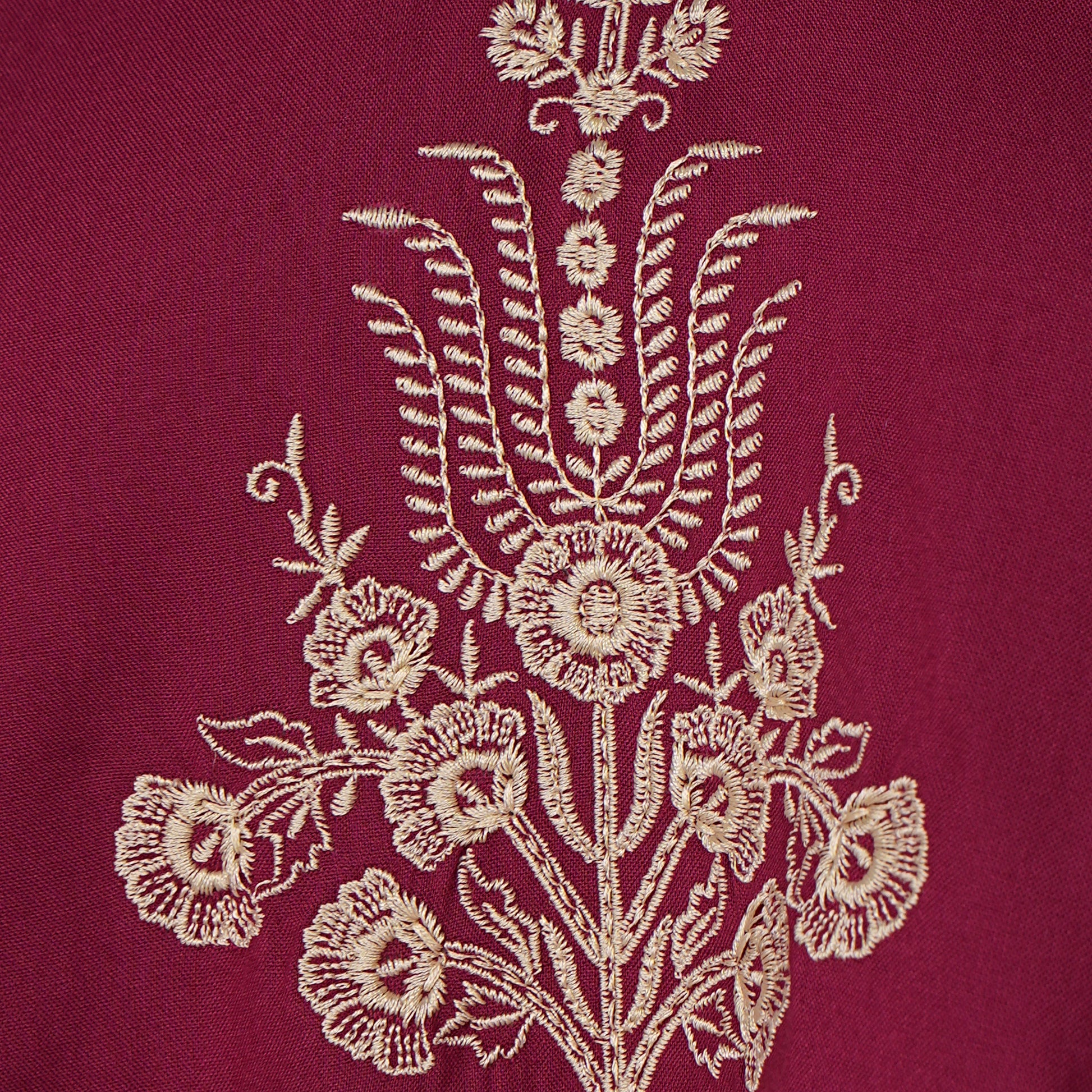 Embroidered Straight Short Kurta