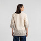 Printed V-Neck Straight Short Kurta