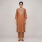 Cotton Embroidered Straight Kurta