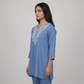 Embroidered Straight Short Kurta