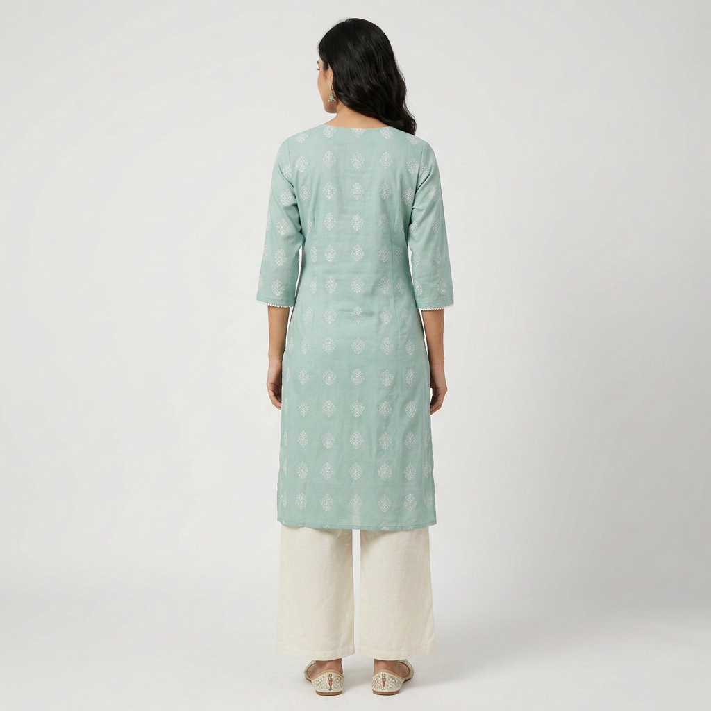 Cotton Printed Long Kurta