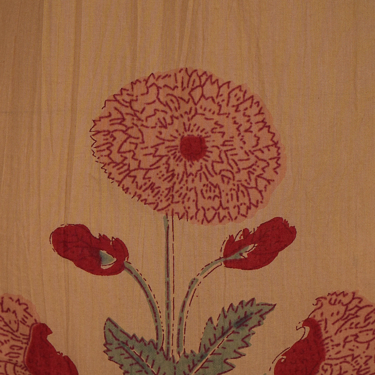 Cotton Printed Half Placket Long Kurta