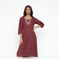 Cotton V-Neck Long Kurta