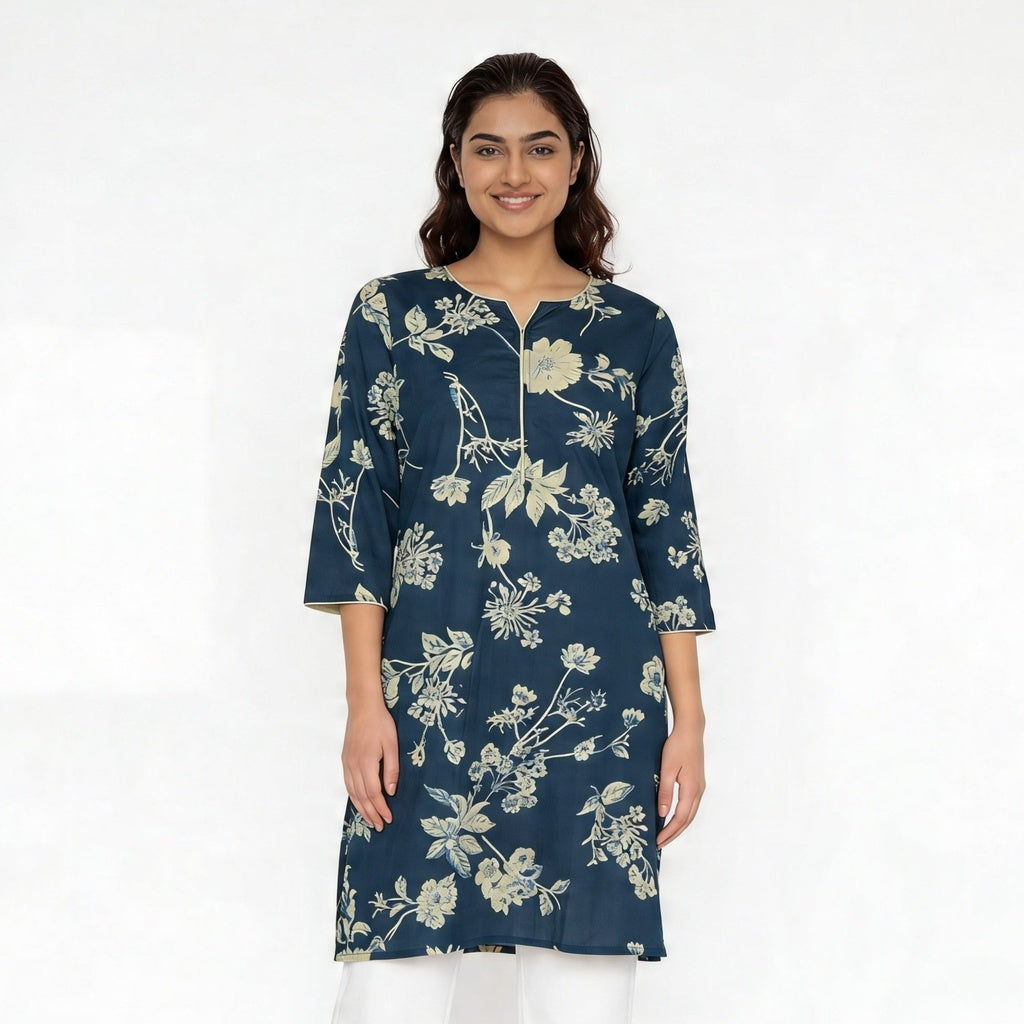 Cotton Printed Long Kurta
