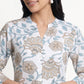 Printed Half Placket Long Kurta