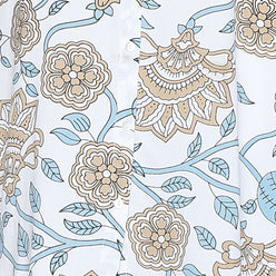 Printed Half Placket Long Kurta