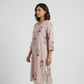 Printed V-Neck Long Kurta
