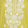 Embroidered V-Neck Centre Panel Kurta