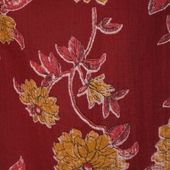 Cotton Printed V-Neck Long Kurta