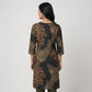 Printed V-Neck With Gusset Long Kurta
