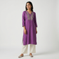 Embroidered Yoke Long Kurta