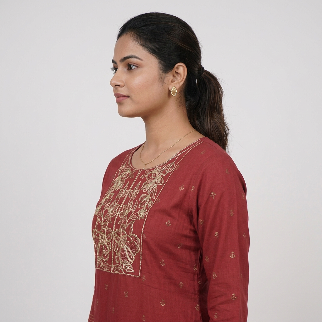 Embroidered Long Kurta