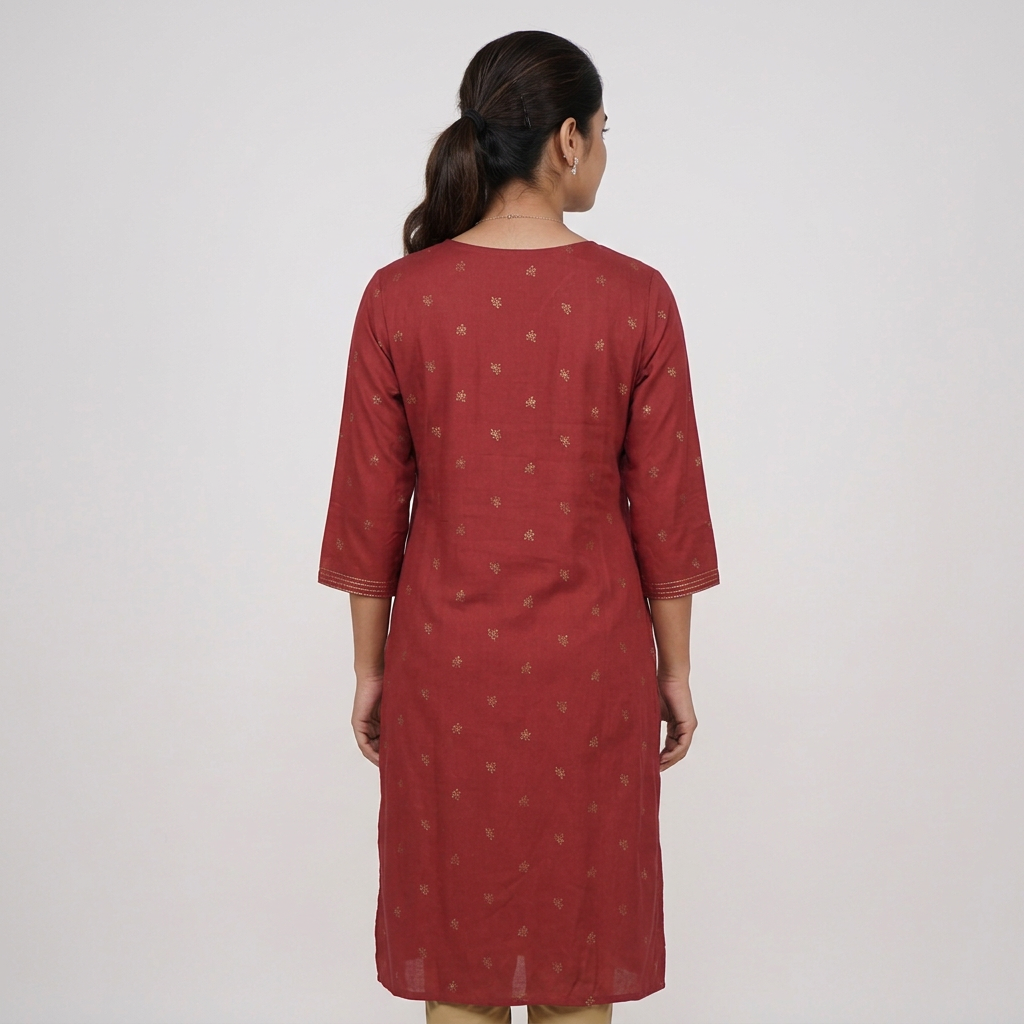Embroidered Long Kurta