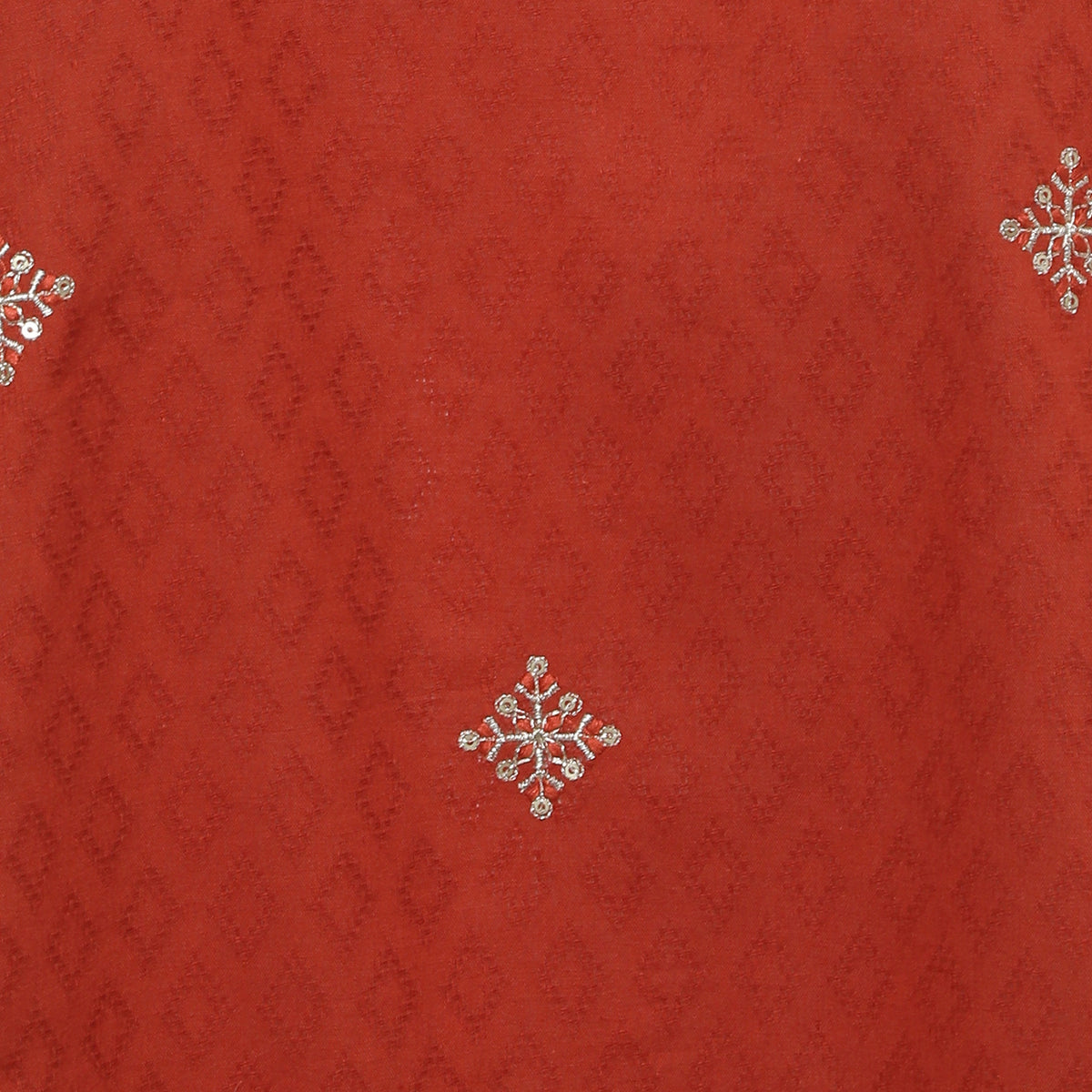 Cotton Embroidered Straight Kurta