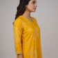 High V-Neck with Couching Kurta