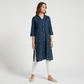Printed V Notch With Half Placket Kurta