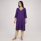 Printed V-Neck Kurta