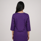 Printed V-Neck Kurta