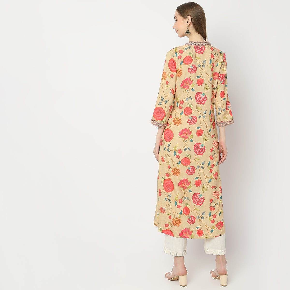 Flare Fit Printed Kurta