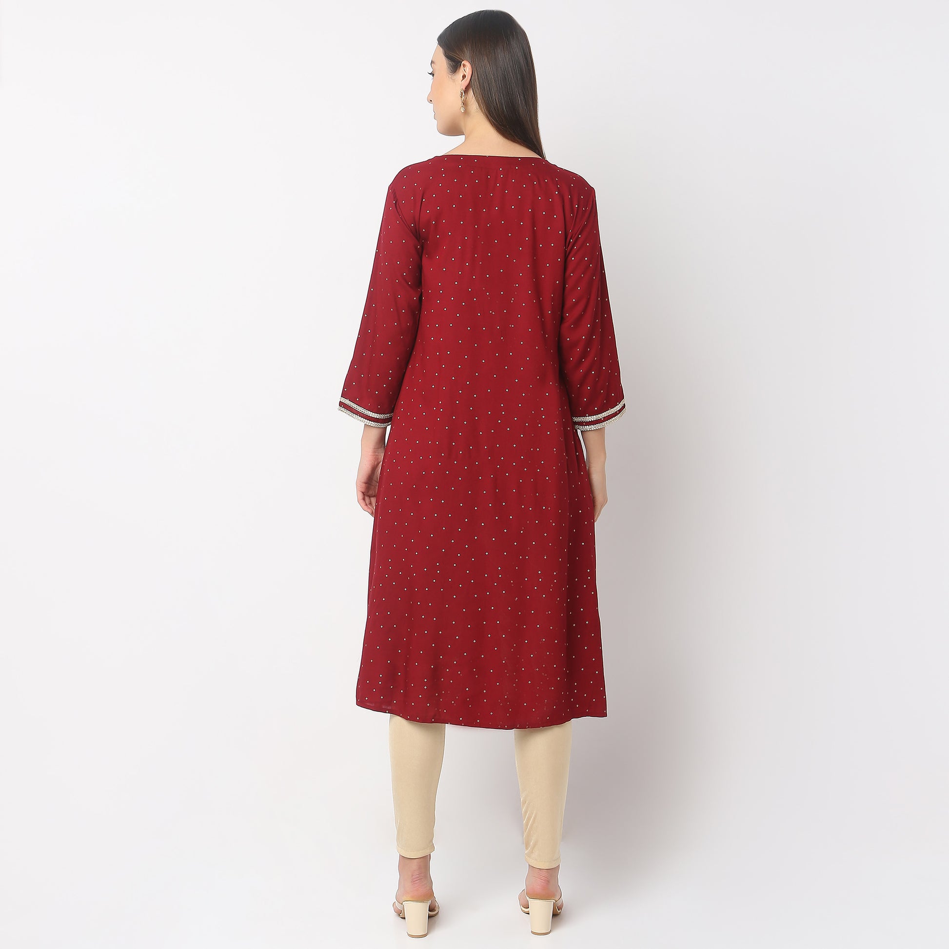 Flare Fit Printed Kurta