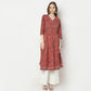 Flare Fit Printed Kurta