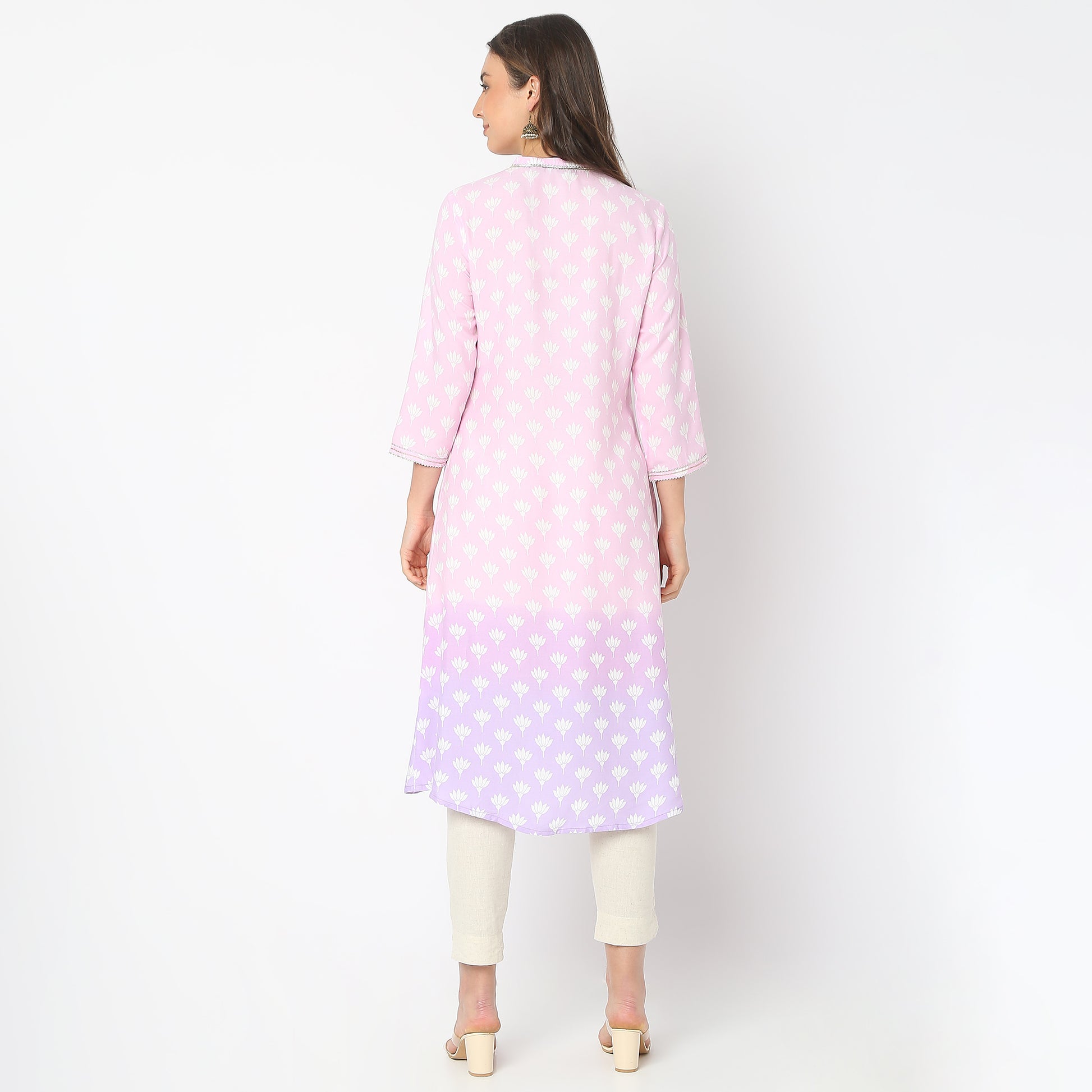 Flare Fit Printed Kurta