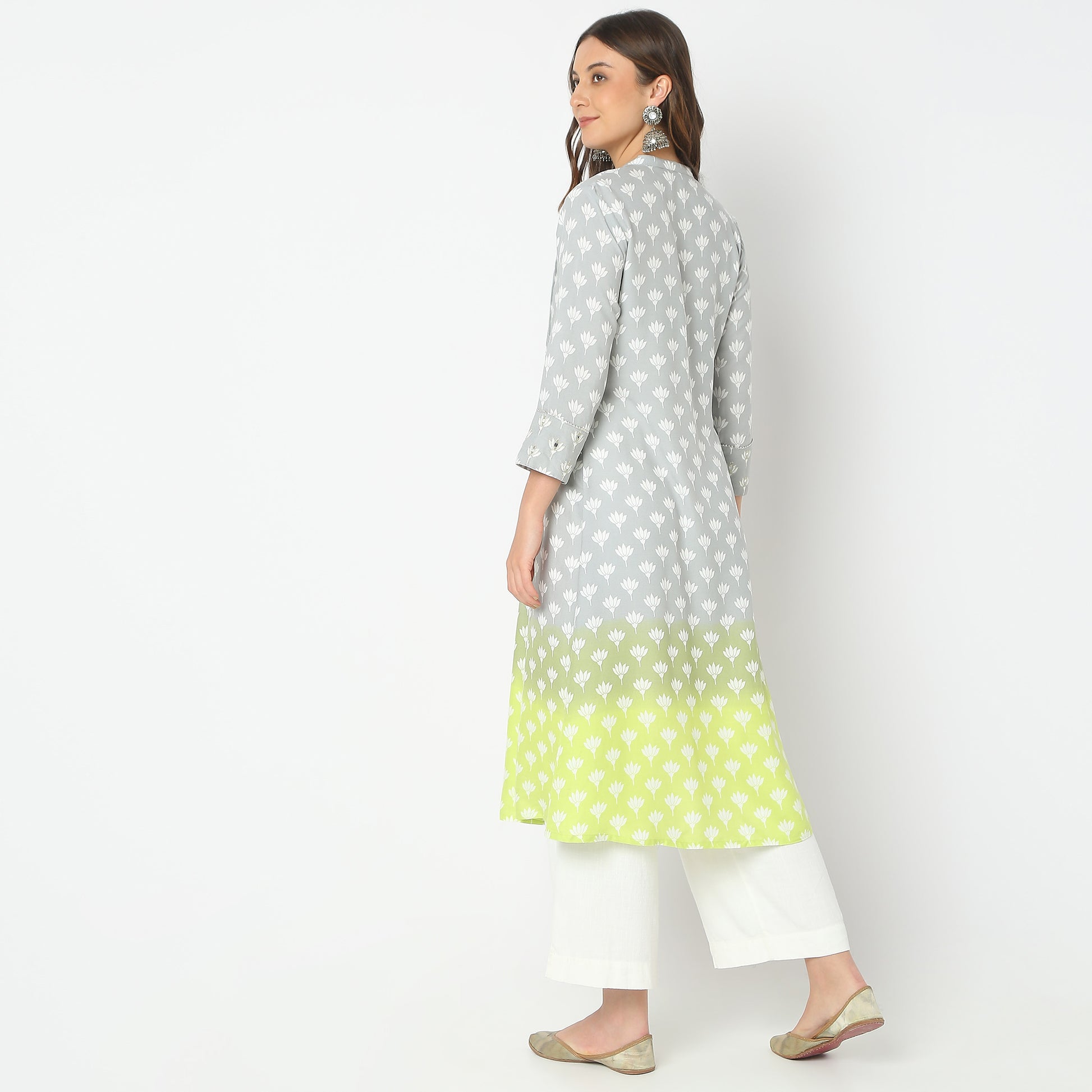 Flare Fit Printed Kurta
