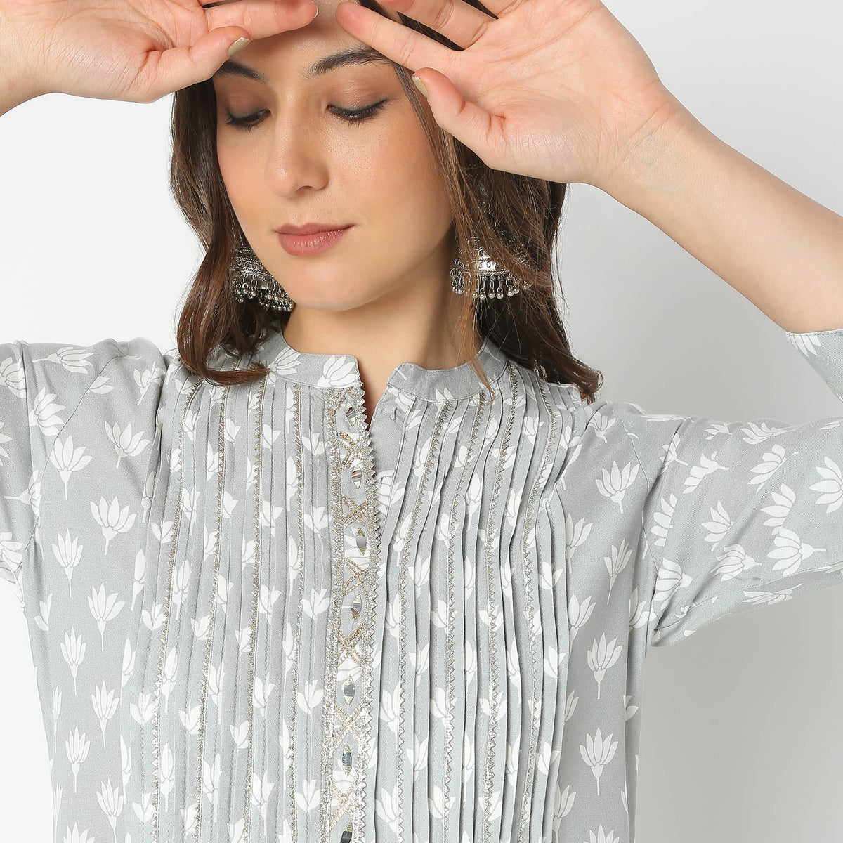 Flare Fit Printed Kurta