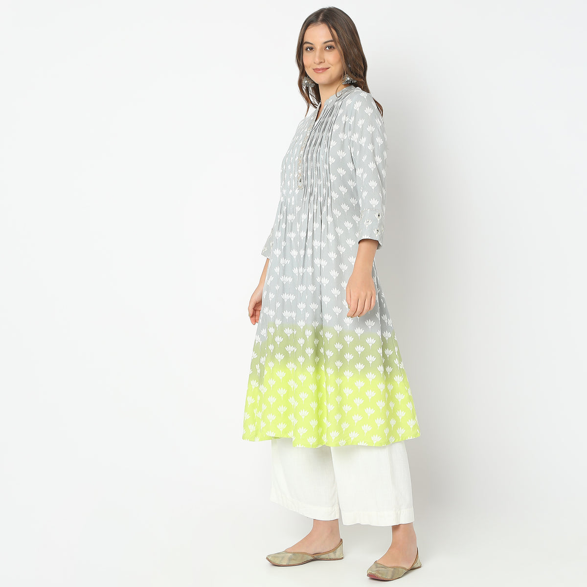 Flare Fit Printed Kurta
