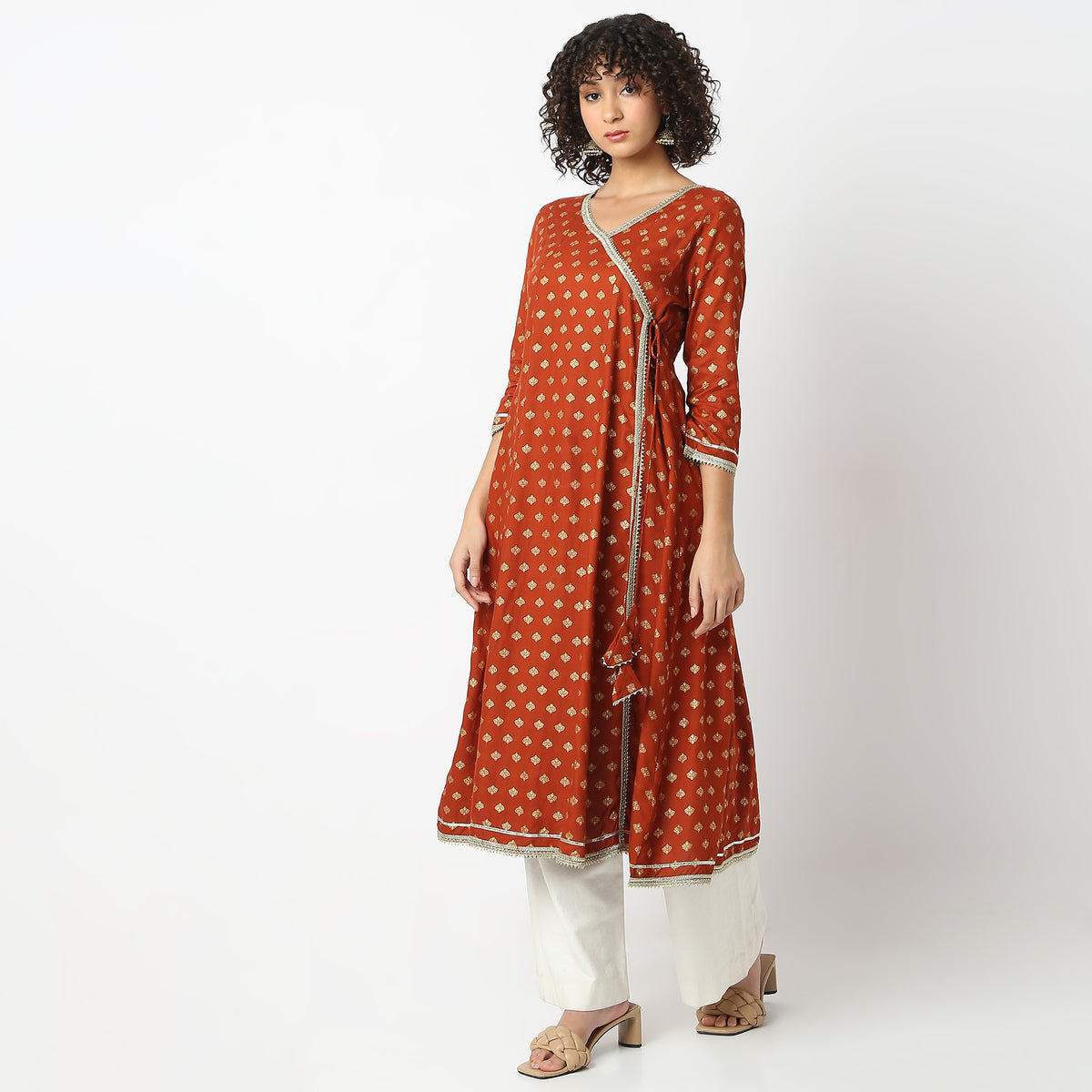 Flare Fit Printed Kurta