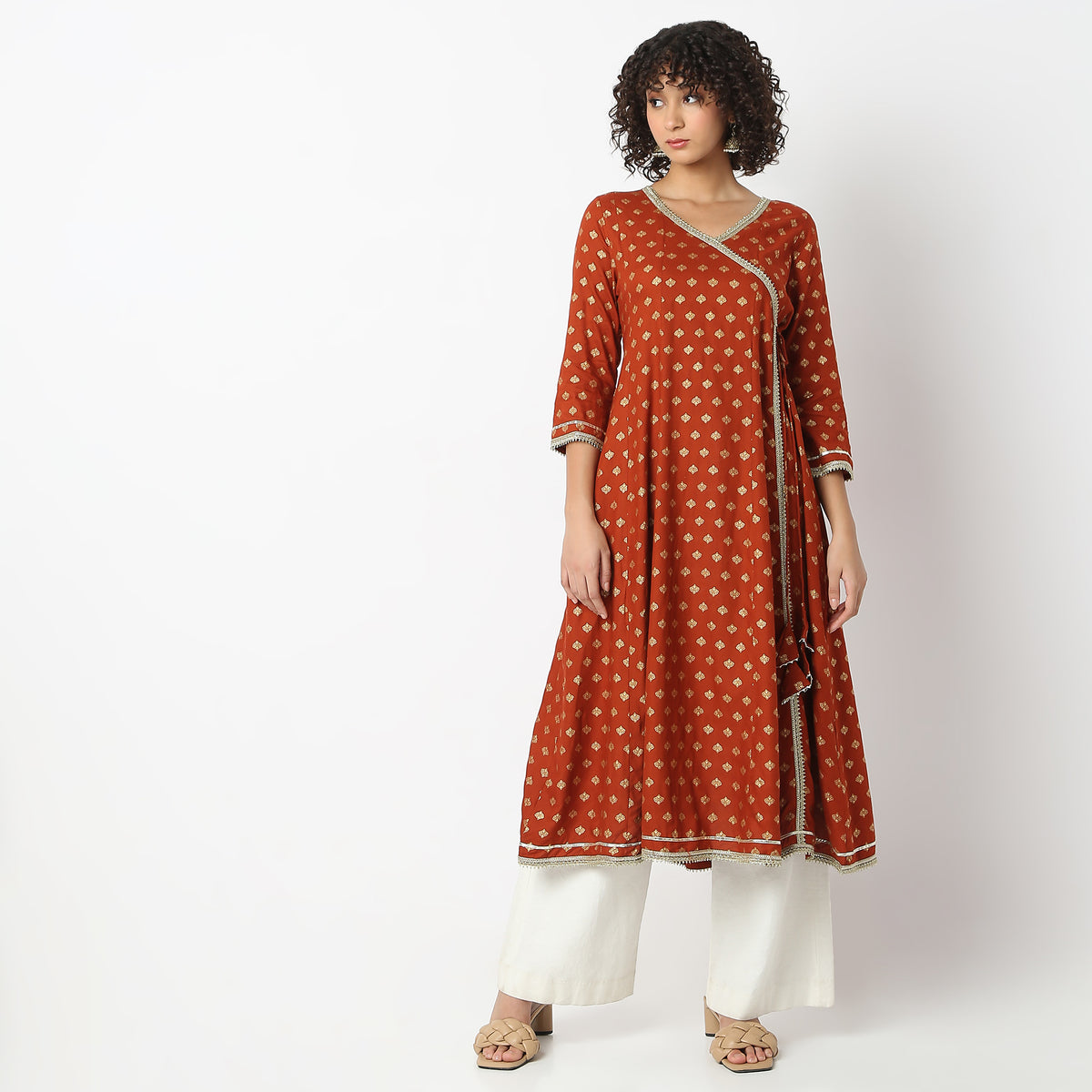 Flare Fit Printed Kurta