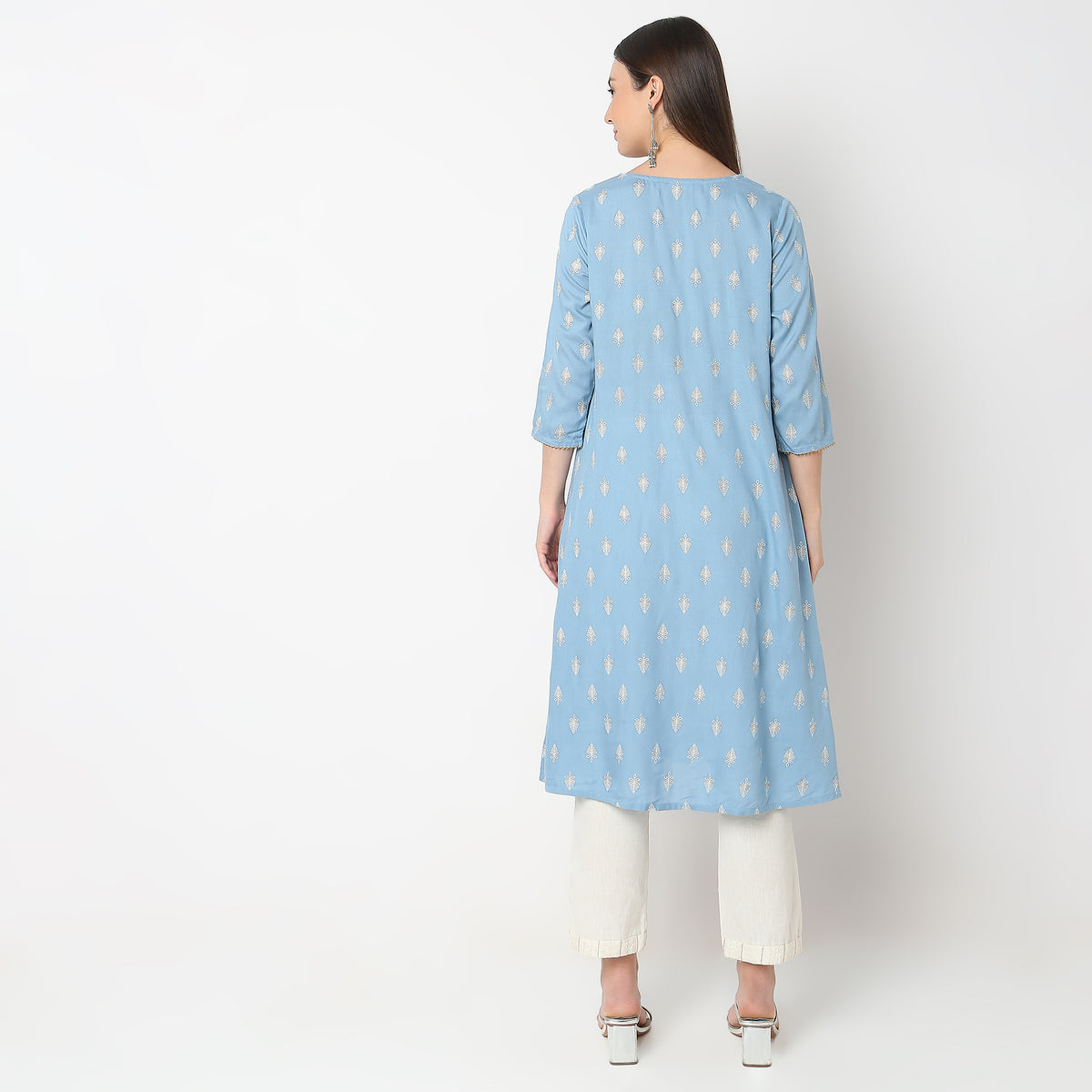 Flare Fit Printed Kurta