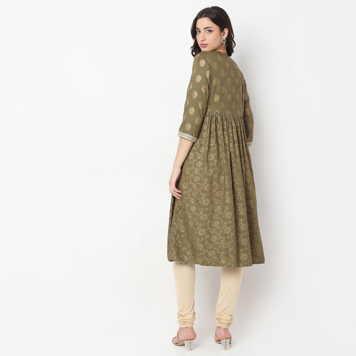 Flare Fit Printed Kurta