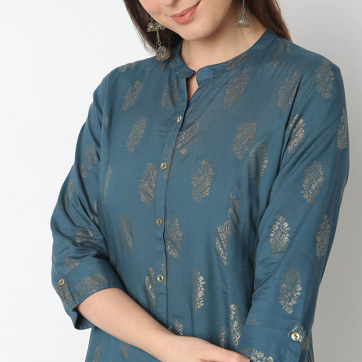 Flare Fit Printed Kurta