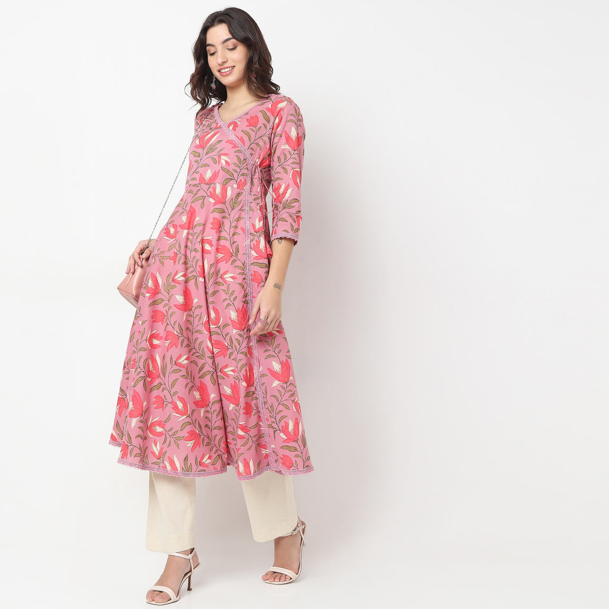 Flare Fit Printed Kurta