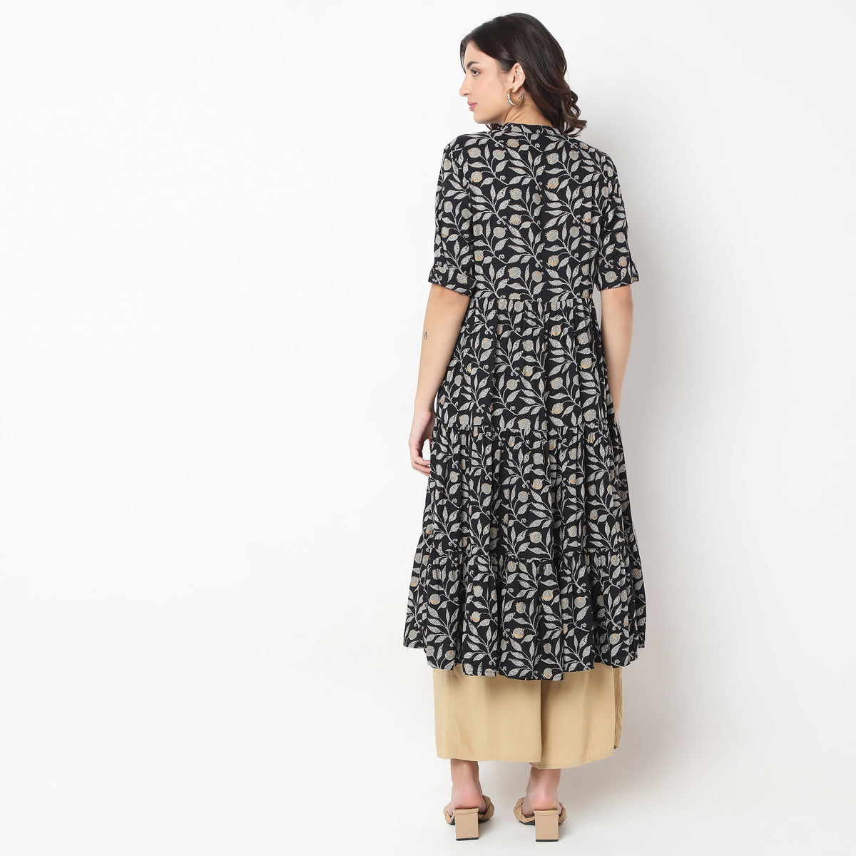 Flare Fit Printed Kurta