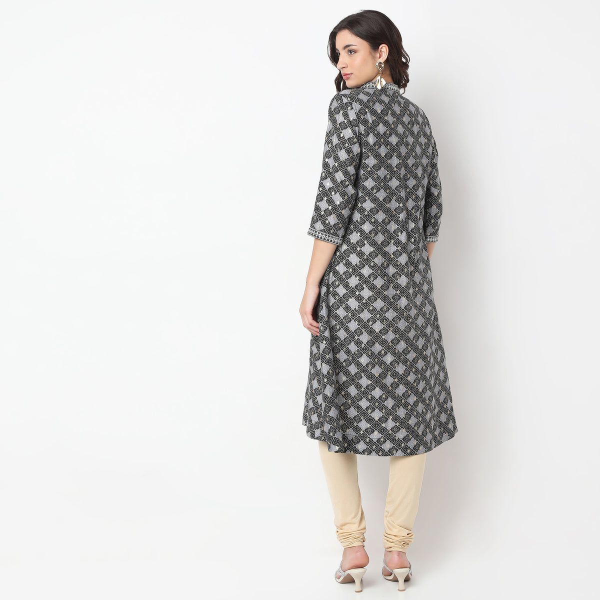 Flare Fit Printed A-Line Kurta