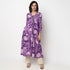 Buy Women Flare Fit Printed Three-Fourth Sleeve Kurta  - Style Union