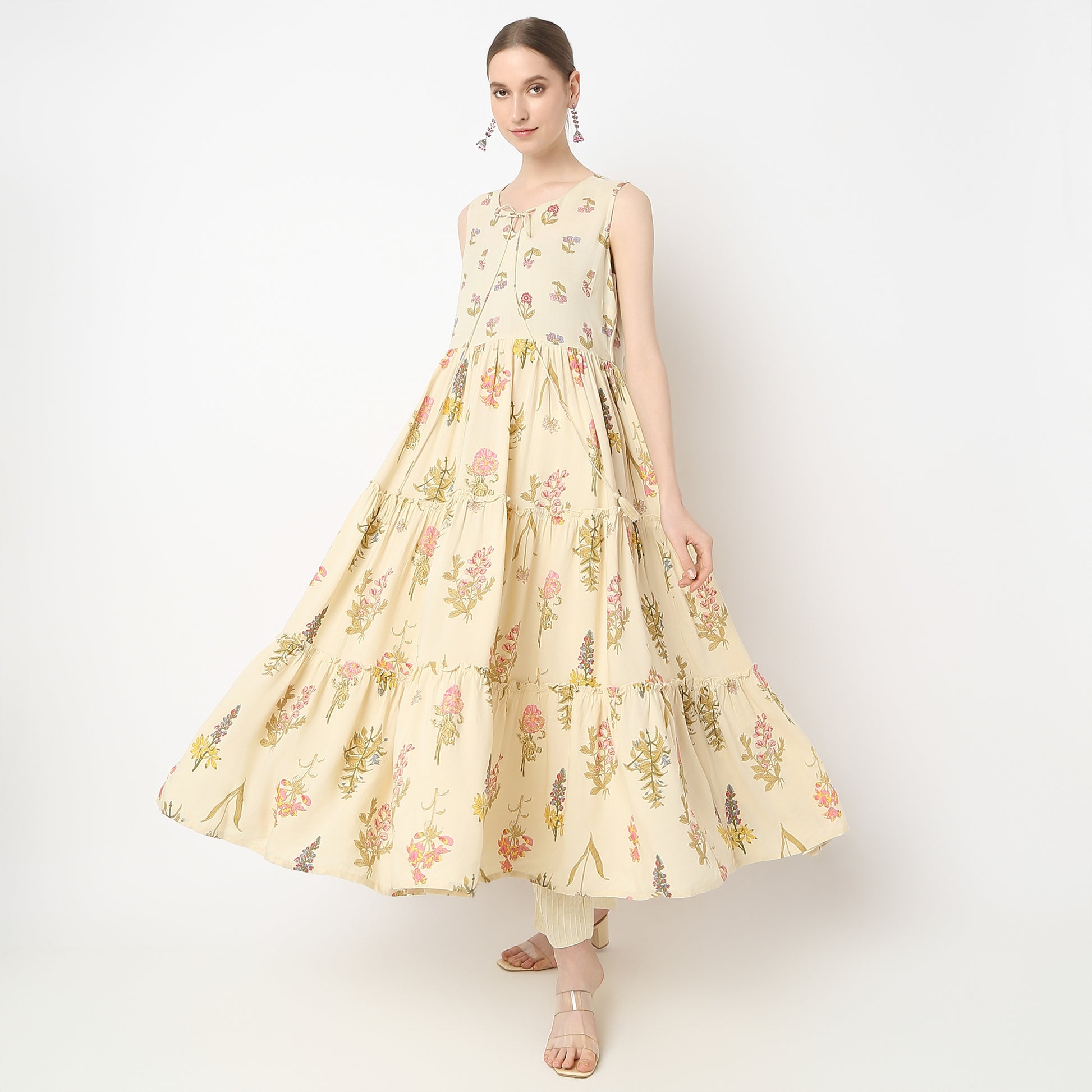 Flare Fit Printed Kurta