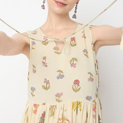 Flare Fit Printed Kurta