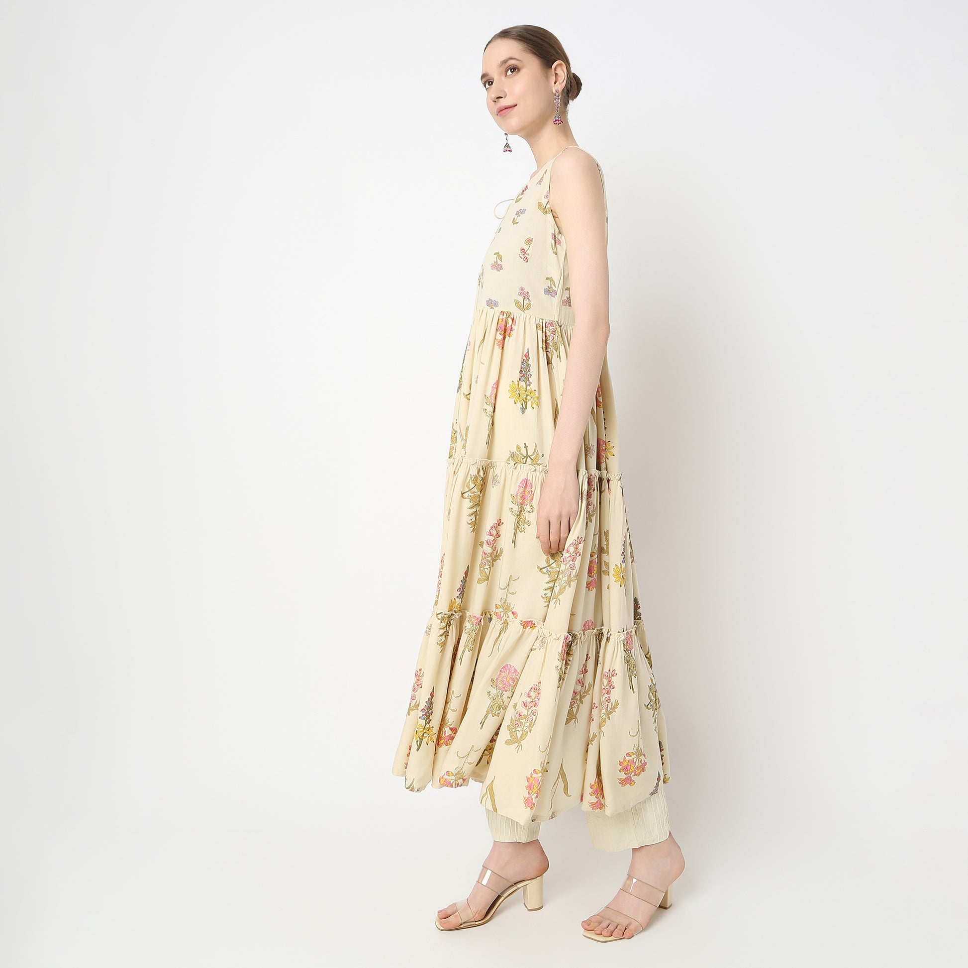 Flare Fit Printed Kurta