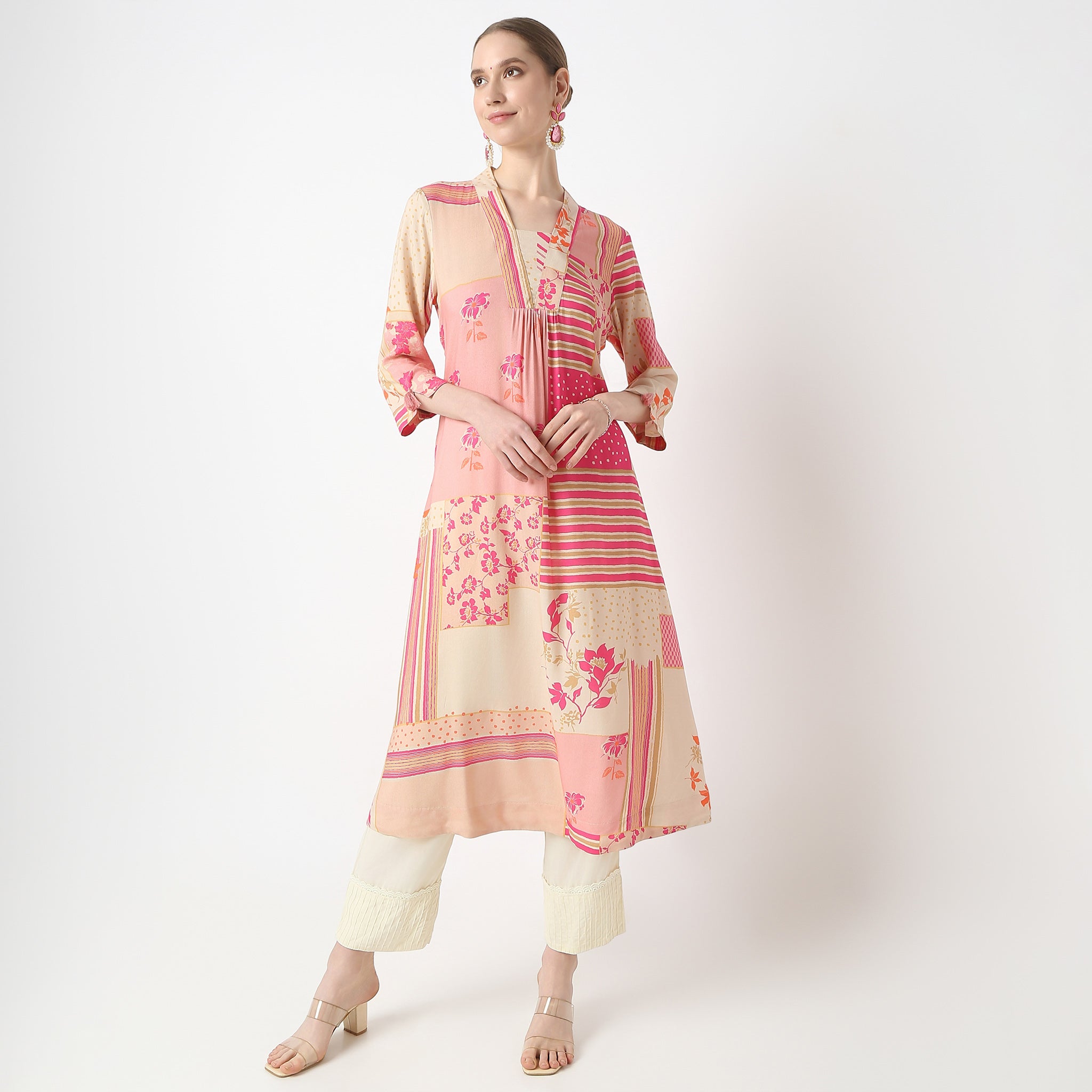Flare Fit Printed Kurta