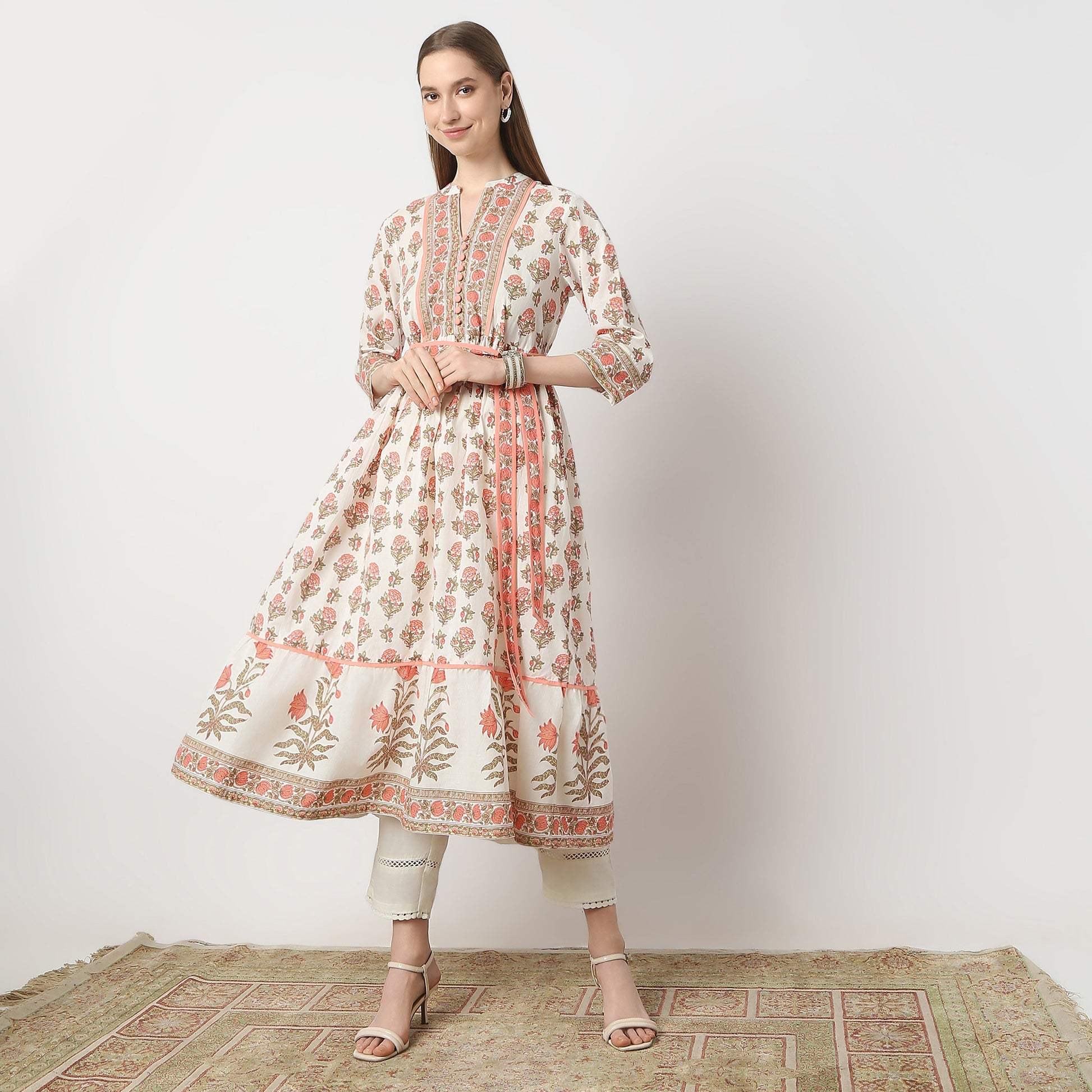 Flare Fit Printed Kurta