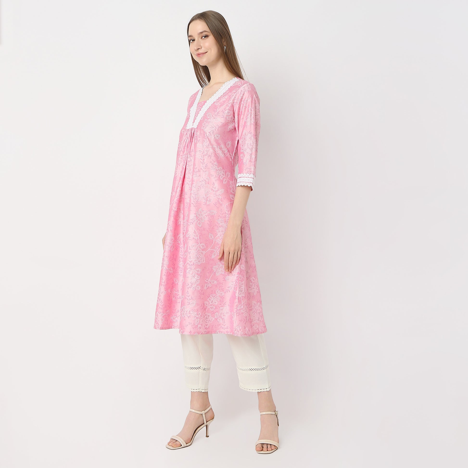Flare Fit Printed Kurta