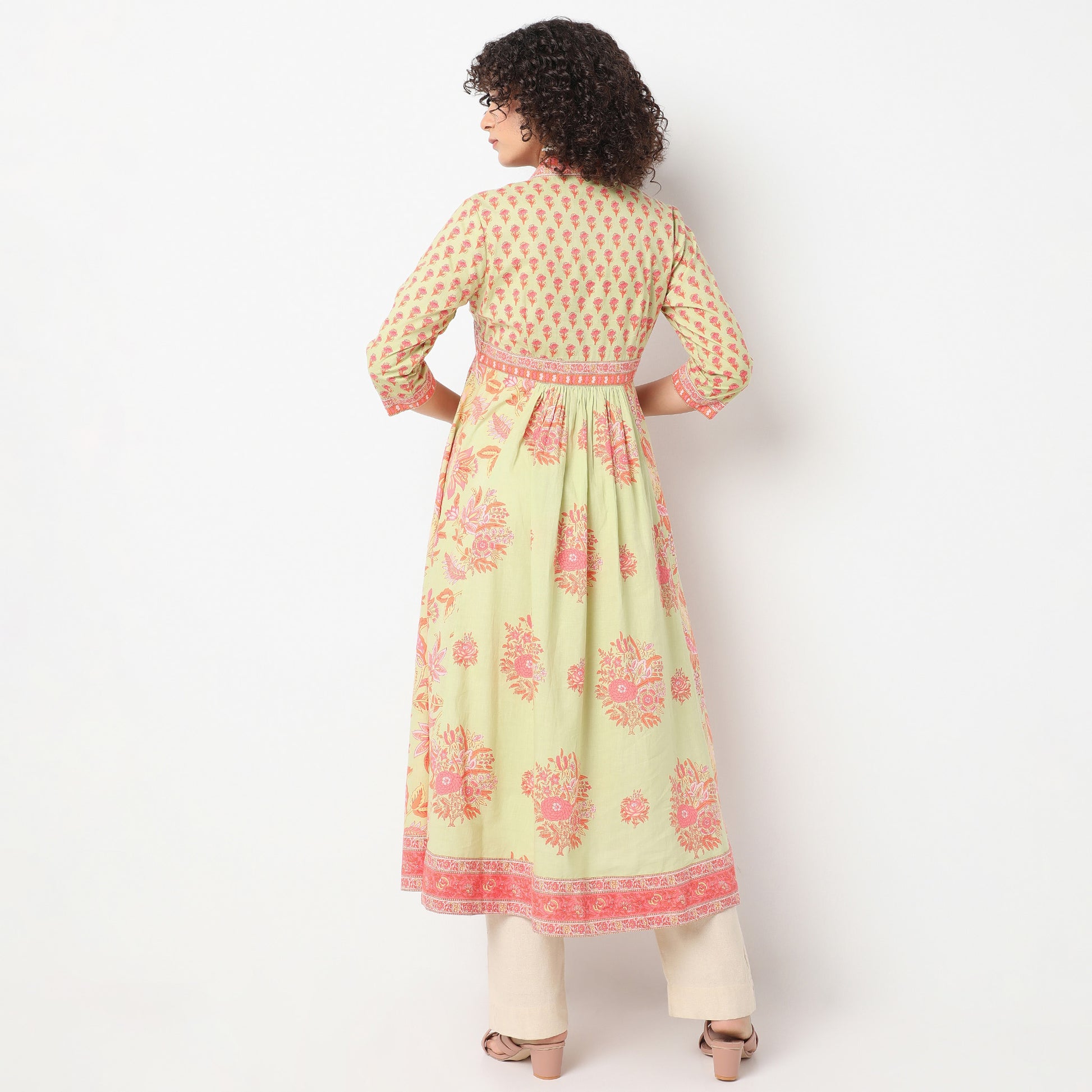 Flare Fit Printed Kurta