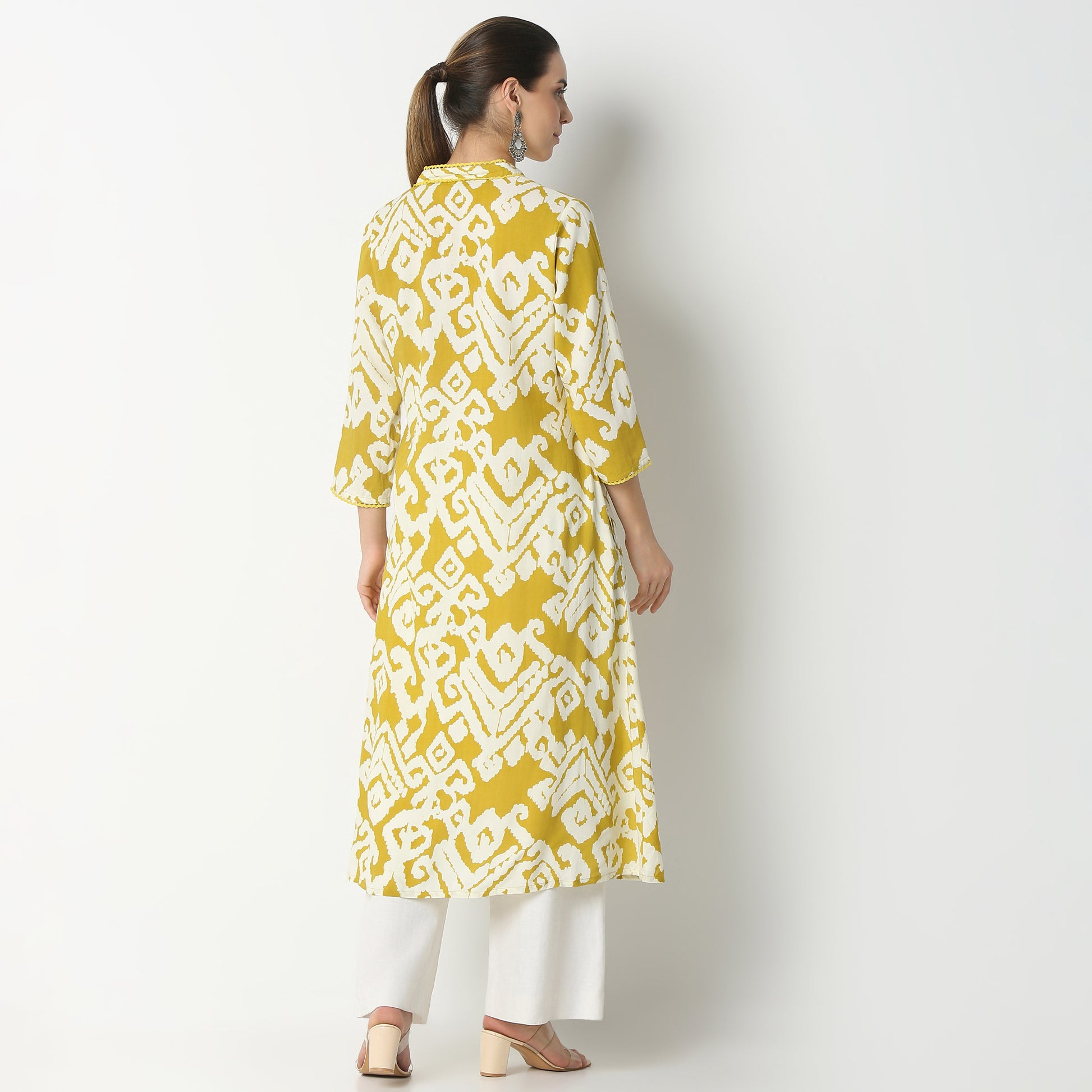 Flare Fit Printed Below Knee Kurta