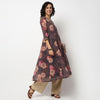 Buy Women Flare Fit Printed Three-Fourth Sleeve Kurta  - Style Union